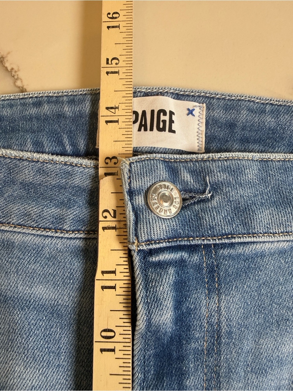 PAIGE Claudine High Rise Ankle Flare Jeans Light Blue NWT Size 34 - Picture 15 of 16